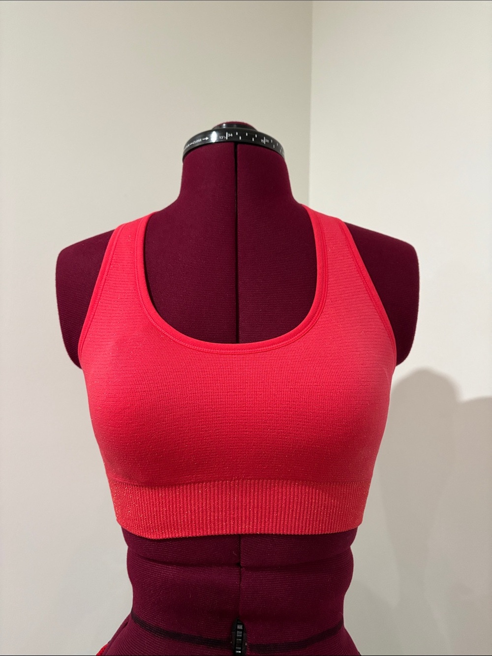 Supportive Seamless Sports Bra - Coral
